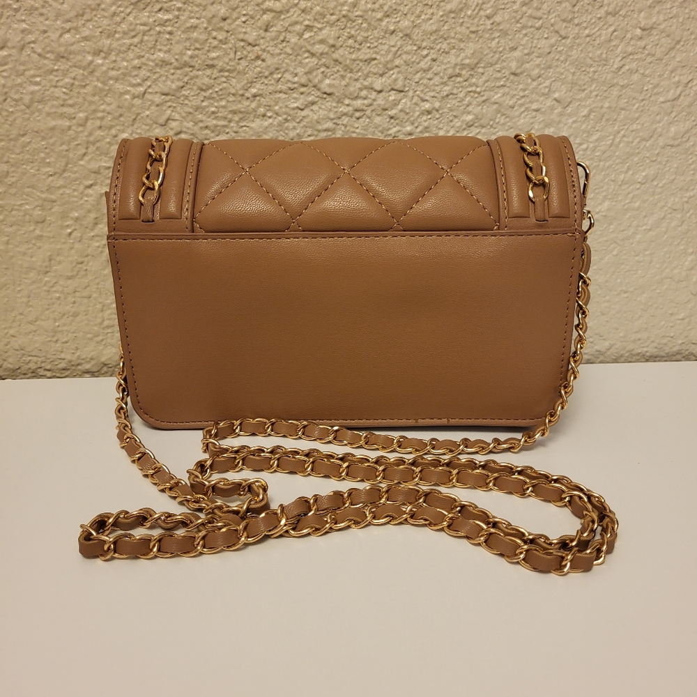 NWT Valentino Orlandi Deep Tan Vegan Leather Handbag - Picture 2 of 7